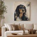 Large custom pet portrait canvas