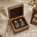 Two bottle pet memorial keepsake box